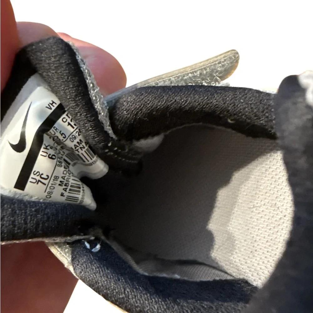 Nike Baby Boy's Downshifter 7 Athletic Shoe Grey/White/Black - Picture 6 of 6